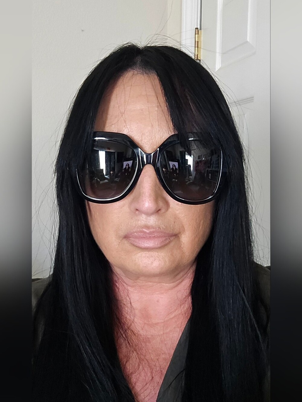 Gucci GG0435S 001 Oversized "Coin" Sunglasses